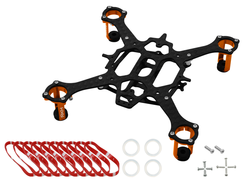 Rakonheli CNC 90mm Quadcopter Kit (7mm Motor) - RKH 90RQX