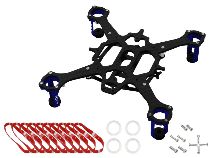 Rakonheli CNC 90mm Quadcopter Kit (8.5mm Motor) - RKH 90RQX