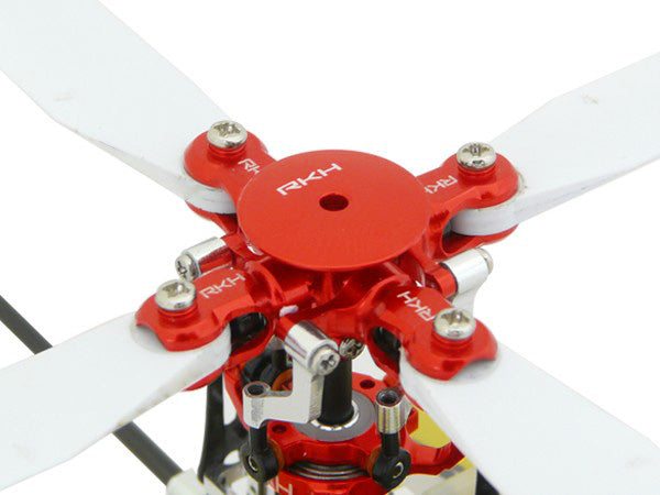 CNC 4 Blades Main Rotor Hub Set (Red) - Blade mCPXBL