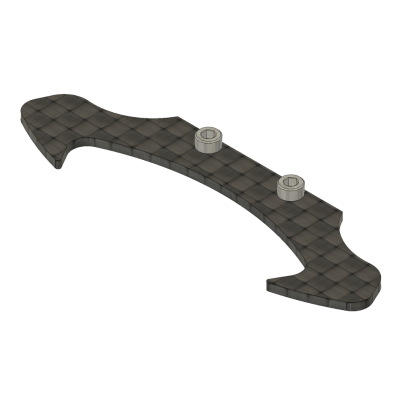 RKH CNC Carbon Fiber Front-C (Option for RKH Bulkhead) for Losi Micro-B, Micro-T