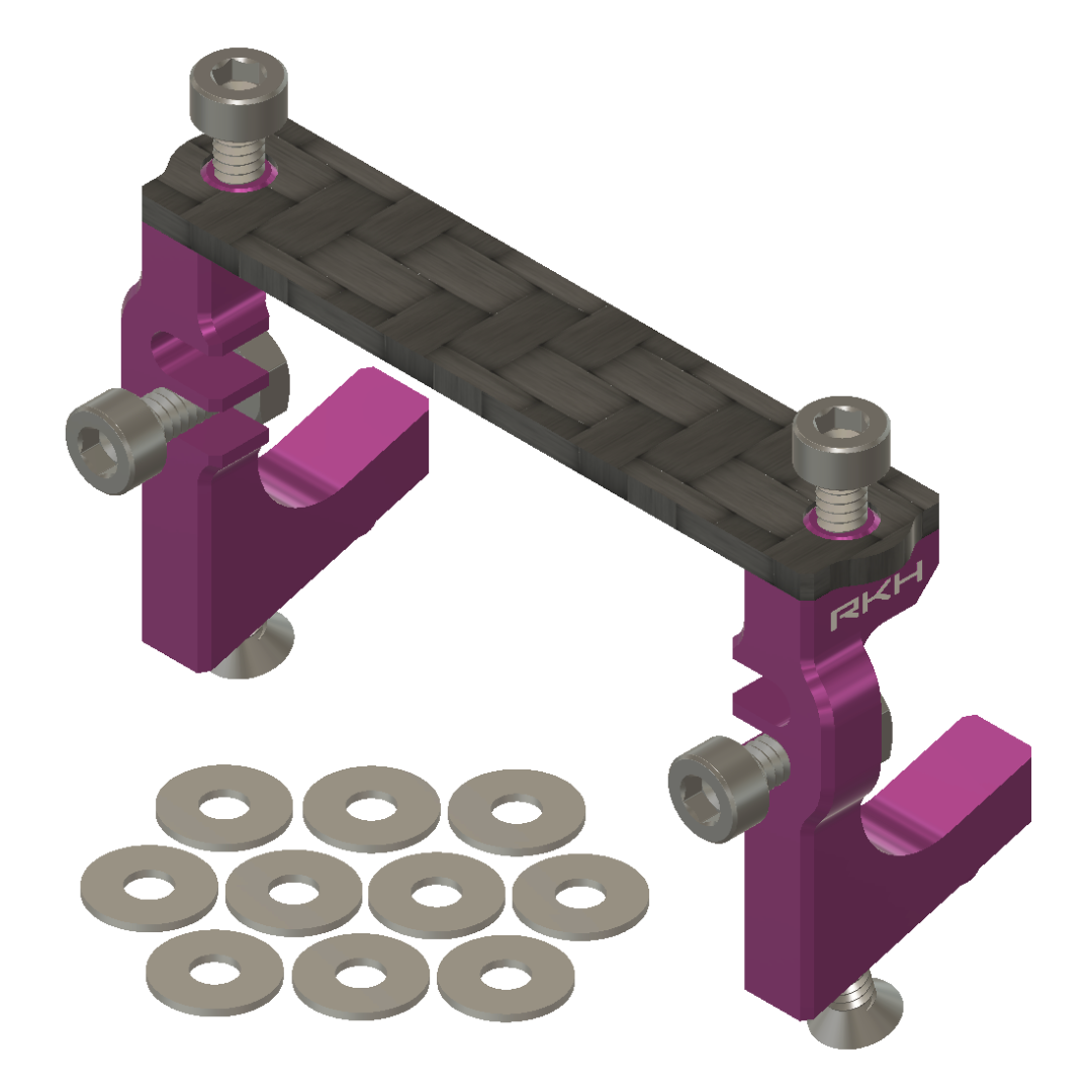 RKH Precision Pro Set – Universal CNC Aluminum & Carbon Fiber Servo Mount for Losi Micro-B, Micro-T
