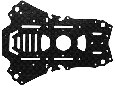 CNC CF Lower Frame - RKH 135RQX/Blade Glimpse