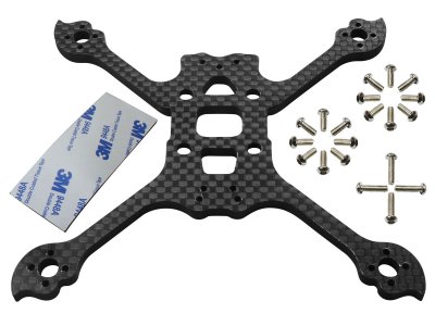 Rakonheli Upgrade 4mm Carbon Fiber 2.5inch Main Frame Set - EMAX Babyhawk R Pro