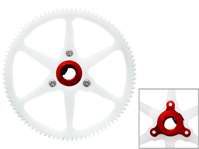 Blade 120SR, 120 S, 120 S2 - Rakonheli CNC Delrin 90T Main Gear w/AL Hub Set